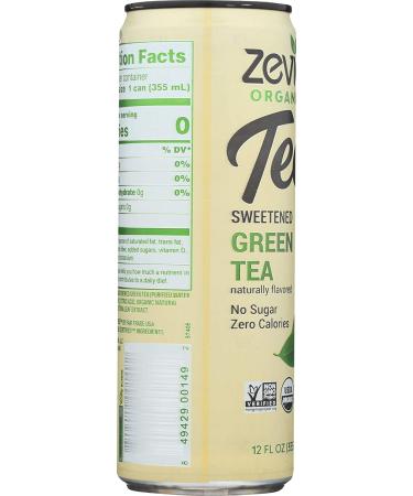 Zevia Organic Green Tea - 12 Fl Oz | Zero Calorie & Naturally Sweetened - Buy Online on GoSupps.com