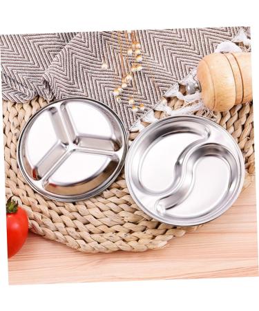Milisten 3pcs Seasoning Sauce Dishes Stainless Traveling Olive Dipping Dishes Trip Food Sauce Dish Wasabi Mustard Flavor Dish Snack Plates Restaurants Seasoning Bowl Seasoning Dish Grid Mx3pcs Silverx3pcs - Buy Online on GoSupps.com