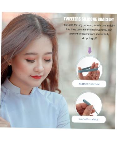 POPETPOP Silicone Wristband Silicone Bracelet Eyelash Silica Gel Bracket Silicone Tweezer Delighter 35x6cm - Buy Online on GoSupps.com