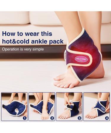ALDIOUS Electric Heating Pad for Feet and Ankle - Fast-Heating, Ergonomic Wrap with Auto Shut Off and Adjustable Heat Settings - Buy Online on GoSupps.com