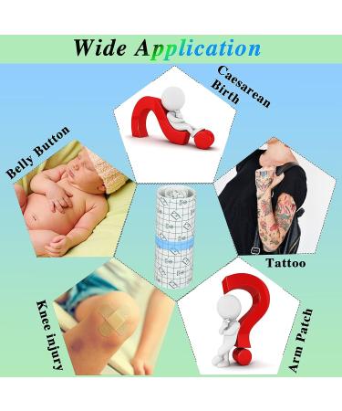 Waterproof Transparent Adhesive Bandage Film Dressing - 6 x 10 Yard - Buy Online on GoSupps.com