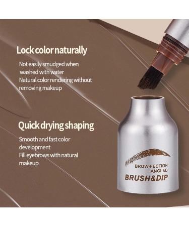 Brow-Fection Angled Brush & Dip Liquid Eyebrow Gel Liquid Eyebrow Brush Eyebrow Pencil That Looks Like Hair Waterproof and Smudge-proof Creates Natural Looking Brows Effortlessly (ESPRESSO) - Buy Online on GoSupps.com