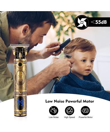 Moziral Professional Men's Hair Trimmer: T-Blade Clippers for Bald Zero Gap Grooming Kit - Cordless Rechargeable with LED, Low Noise & Guide Combs - Buy Online on GoSupps.com