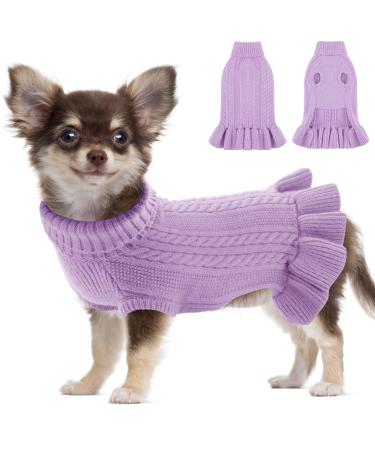 Pet Soft knitting wool winter dog sweater dog sweater sweater sweaters dog vest for bulldog knitted dog coat clothing for large dogs purple xxl xxl purple - Buy Online on GoSupps.com