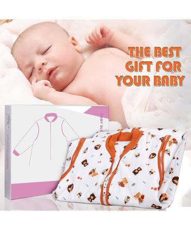 Lictin 100% Cotton Baby Sleeping Bag 3-18 Months | TOG 2.5 Wearable Blanket with Removable Sleeves | Adjustable Length for Winter | Infant Toddler Sleep Sack - Buy Online on GoSupps.com