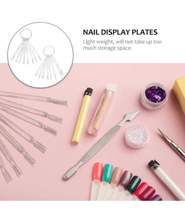 FOMIYES 300 Pcs Nail Color Card Board Nail Sticksnail Color Gel Nail Display Nail Art Practice Tip False Nail Art Display Nail Gel Display Book Display Plate Nail Polish Snails Plastic - Buy Online on GoSupps.com