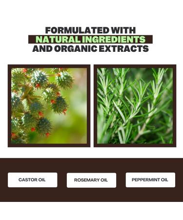 Castor Oil Hair Mask 8 Fl Oz | Infused with Rosemary Peppermint Grapefruit & Ginger | Fuller Thicker Hair | Long-Lasting Immediate Results - Buy Online on GoSupps.com