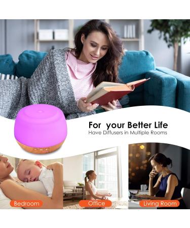 500ml Aromatherapy Diffuser for Essential Oils - Includes 10 Oils Noiseless 23dB BPA-Free 7 LED Colors 4 Timers & Auto Shutdown - Buy Online on GoSupps.com