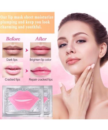 Extrapins 50PCS Collagen Crystal Lip Masks Lip Mask Sheet Anti-Aging & Anti-Wrinkle Lip Gel Patches Pads for Dry Lip Remove Dead Skin Plump Your Lips(Pink) - Buy Online on GoSupps.com
