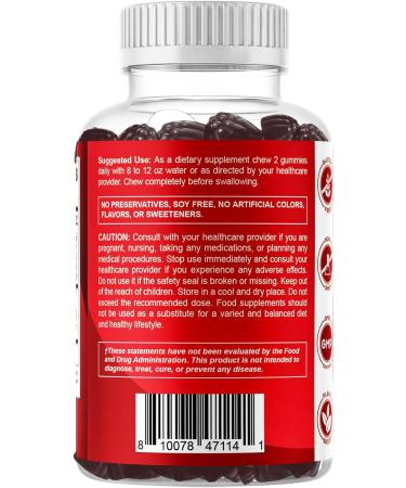 2 Pack Vitamatic Vegan Cranberry Gummies 1000mg - 60 Count - Supports Healthy Urinary Tract - Non-GMO & Gluten Free - Buy Online on GoSupps.com
