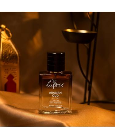 La Pink Ar"abian Oud Luxury Perfume for Men 30ml | French Premium Pure Perfume | Amber Oud & Warm Spicy Notes | Long-Lasting 12+ Hours | Suitable for Every Occasion - Buy Online on GoSupps.com