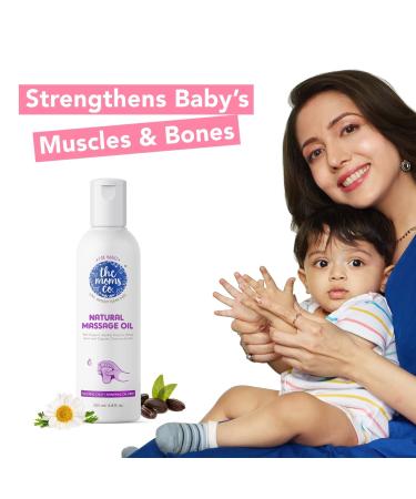 Minton Natural Baby Massage Oil 200ml - Sesame, Avocado, Almond, Jojoba, Chamomile - Hypoallergenic & Clinically Tested for Safety - Buy Online on GoSupps.com