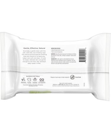 Burt's Bees Baby Wipes - Unscented Towelettes for Sensitive Skin - All Natural with Aloe & Vitamin E - Fragrance Free - 6 Flip-Top Packs - 432 Wipes Total - Buy Online on GoSupps.com