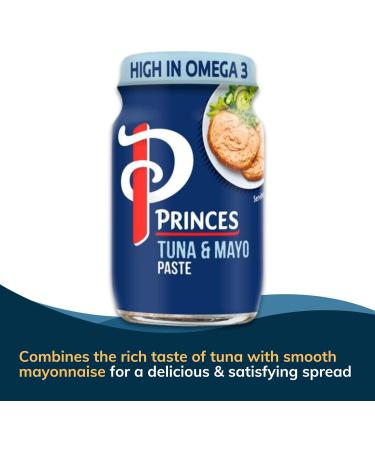 Sandwich Spread Bundle includes Princes Sardine and Tomato Paste 75g x3 Tuna and Mayonnaise 75g x3 - Pack of 6 Mixed Bundle High in Omega 3 with Wooden Spreader - Buy Online on GoSupps.com