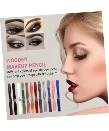 Housoutil 12pcs Pearlescent Eyeshadow Pencil Eyeshadow Stick Eye Shadow Stick Long-lasting Eye Shadow Pen Girl - Buy Online on GoSupps.com