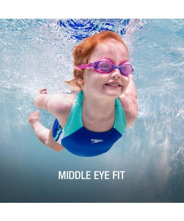 Speedo Kids Swim Goggles Skoogle Ages 3-8 - Bright Pink - Buy Online on GoSupps.com