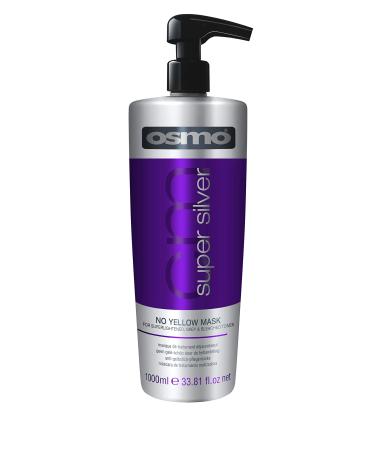 OSMO - Super Silver No Yellow Mask for Super Lightened Grey and Bleached Tones Formula  1000 ml 34 Fl Oz
