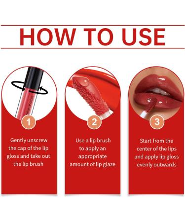 WJnflQN Tinted long lasting moisturizing beauty products lip oil coloring for home travel party wedding winter spring offices red - Buy Online on GoSupps.com