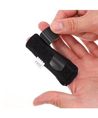 1pc Orthotics Splint Thumb Brace - Support for Mallet Finger & Broken Thumb | Adjustable & Comfortable Black Sleeve - Buy Online on GoSupps.com
