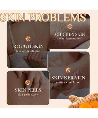 Turmeric Body Scrub - Body Scrub Exfoliator - Fade Dark Spots Body Exfoliator Scrub - Deep Cleansing Body Skin Care - Face Scrub Exfoliator - Brighting Moisturizing Nourishing 150g - Buy Online on GoSupps.com