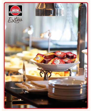 Schwartau Extra Plum Jam Portions - 100x25g Bulk Pack | Premium International Shipping - Buy Online on GoSupps.com