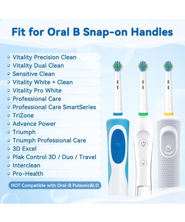 Anjocare 16 Pack Replacement Brush Heads for Oral-B | Compatible with Braun Per1000/3000/7000 | Rechargeable Toothbrush Heads - Buy Online on GoSupps.com