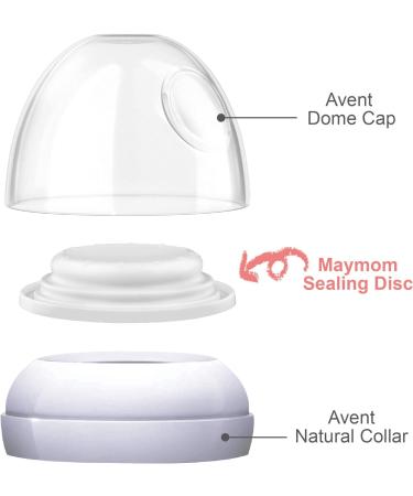 Maymom Brand Bottle Parts Compatible with Philips Avent Natural Bottles Avent PP Bottles or Natural Glass Bottles (Sealing Disc) - Buy Online on GoSupps.com