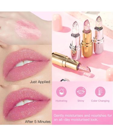4 PCS Color Changing Lipstick Set Moisturizing Jelly Lip Balm & Gloss | Long Lasting Non-Sticky Anti-Crack | Perfect for All Skin Tones - Buy Online on GoSupps.com