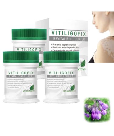 Vitiligo Fix Revitalize Elixir Vitiligo Cream Treatment Ointment 2023 New Psoriasis Relief Cream Moisturizer Cream for Skin Vitiligo Body Vitiligo Care Cream For Reduce White Spot (Color : 3pcs)