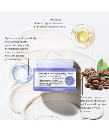 2 PCS Body Firming Cream Anti-Aging Body Cream for Tightening and Wrinkles for an Even Skin Tone and Body Lift Firming Anti-Aging Cream Moisturizing and Hydrating Anti-Wrinkle and Firming - Buy Online on GoSupps.com