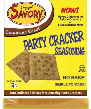 Savory Saltine Seasoning, 2.2 Ounce, Cinnamon Toast, 1 Pack Cinnamon Toast 2.2 Ounce (Pack of 1)