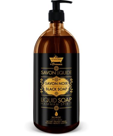 LES PETITS BAINS DE Provence Les Petits Bains de Provence Liquid Soap 1L - Cleans Protects & Soothes - Exfoliating - Removes Dead Cells