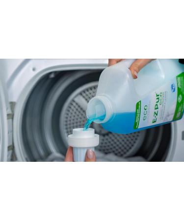 Environmentally Friendly Laundry Detergent Starter Kit 130 Loads - Includes Two 40g Refills Unscented and Empty Jug Add Water to Refills to Make 3.6L Liquid - EZ Pur Eco. - Buy Online on GoSupps.com