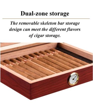 Cigar Boxs Humidors Cigars Case Glass Top Cigar Desktop Box Cigar Humidor Cigar Box with Humidifier and Hygrometer - Buy Online on GoSupps.com