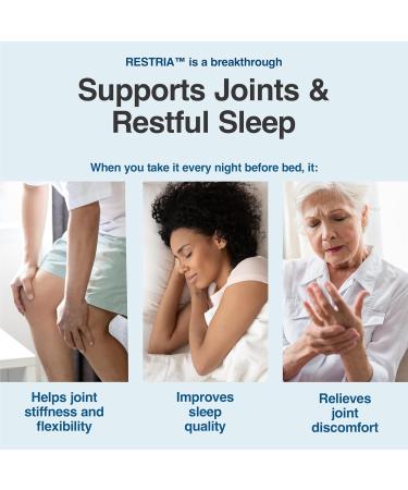 Restria Joint Support & Sleep Supplement - Herbal Blend for Discomfort | 60 Capsules - Optimize Joint Health & Improve Sleep Quality - Buy Online on GoSupps.com