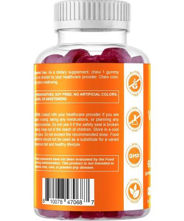 Vitamatic Vitamin D3 Gummies - 5000 IU - 60 Vegan Gummies - Supports Bone Health & Immune Function - Buy Online on GoSupps.com