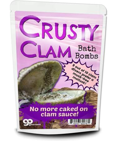 Crusty Clam Bath Bombs - XL Funny Giant Clam Design - Handcrafted in USA - 2 pk XL Pink Bath Fizzers for Women - Buy Online on GoSupps.com
