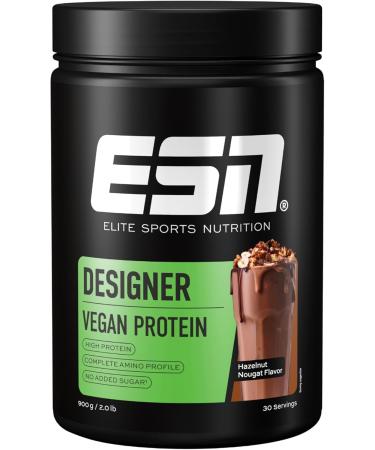 ESN Vegan Designer Protein Powder with Soy - Hazelnut Nougat - 900g