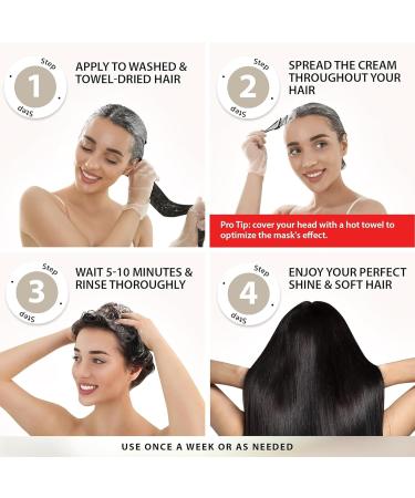 Actsime Collagen Hair Mask 100g Deep Repair Hair Treatment Argan Oil for Dry Damaged Hair - Buy Online on GoSupps.com