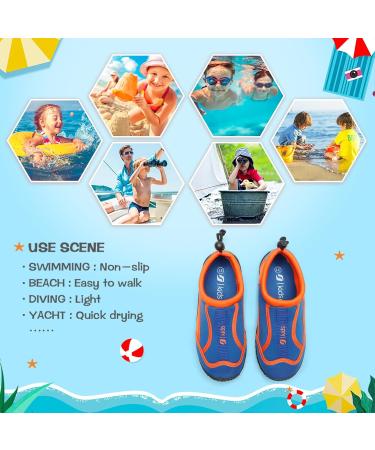 STQ KIDS Bathing Shoes | Children's Water Shoes | Beach Shoes for Boys & Girls | Size 31 EU | Blue - Buy Online on GoSupps.com