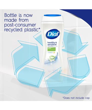 Dial Clean + Gentle Body Wash with Aloe Vera 16 Fl Oz (Pack of 6) - Hydrating and Soothing Formula - Buy Online on GoSupps.com