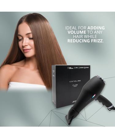 Corioliss Professional Ionic FLOW Power hairdryer Black Chrome 2200 W 3 temperature settings and 2 speed settings - Buy Online on GoSupps.com