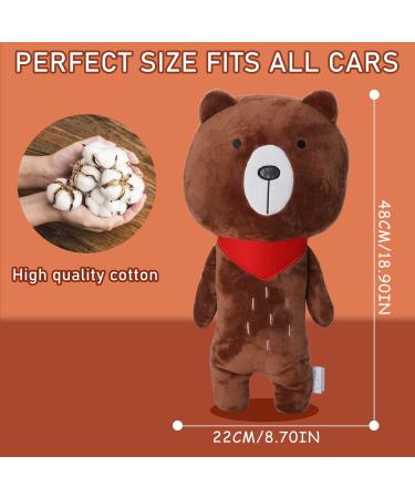 Pinkgarden Car Pillow for Kids - Seatbelt Cover and Head Rest Cushion for Toddler (Bear) - Buy Online on GoSupps.com