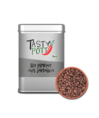 Jeske Sports Supplies Tasty Pott Pepper range I peppercorns I fine food I specialties I pepper I pepper shots I spices I herb mixtures Bio Pimento from Jamaika total 70g
