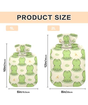Buy Cute Frog Heat Bottle - 1L Pain Relief Water Bag for Muscle Injuries | International Shipping - Buy Online on GoSupps.com