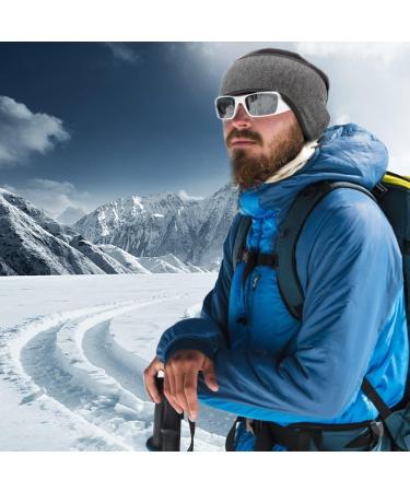 Unisex Fleece Winter Ear Warmer Headband 2 Pack - Thermal Stretchy Ear Muffs for Outdoor Activities - Buy Online on GoSupps.com