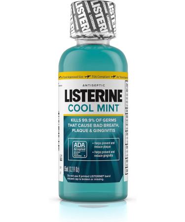 Listerine Cool Mint Antiseptic Mouthwash 3.2 oz - Pack of 6 | Travel Size for Bad Breath | 3.2 Fl Oz - Buy Online on GoSupps.com