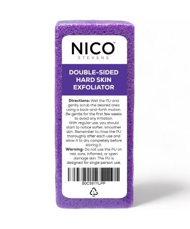 Hard Skin Exfoliator Block - Hard Callus Remover - Dry Cracked Heel Scrubber for Feet - Foot Scrubber - Pedicure Tool - Ideal for Dry Skin On Feet by Nico Stevens