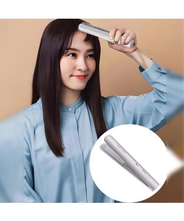 Portable Lavender Hair Straightener - USB Rechargeable & Temperature Adjustable for Travel | Compact Hair Tool - Buy Online on GoSupps.com