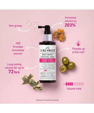 CURLSMITH - Root Boost Uplifting Spray Volumizing Styling Spray Medium Hold for Wavy Curly or Coily Hair Vegan (177ml/6fl oz) - Buy Online on GoSupps.com